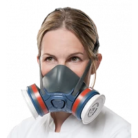 Masque anti-gaz prêt à l’emploi avec pièce faciale et 2 filtres A1P2 R - MOLDEX
