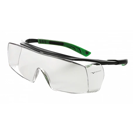 Surlunettes de protection incolores compatibles lunettes de vue 5X7 - UNIVET