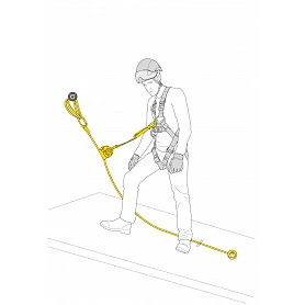 Ligne de vie verticale temporaire Asap Lock Vertical - PETZL