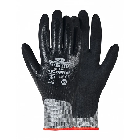 Gants de protection coupure, abrasion, huiles BLACK DEEP - COFRA