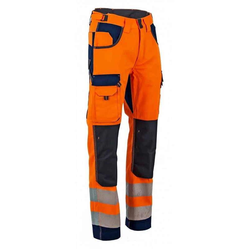 Pantalon de travail scie multipoches vert