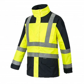 Parka haute visibilité professionnel de travail homme transport chantier  manutention artisan, HVSH01