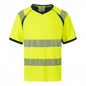 T-shirt de travail haute visibilité manches courtes 100 % polyester TO7 - CODUPAL