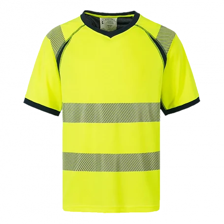 Tee-shirt manches courtes haute visibilité 100 % polyester TO7 - CODUPAL