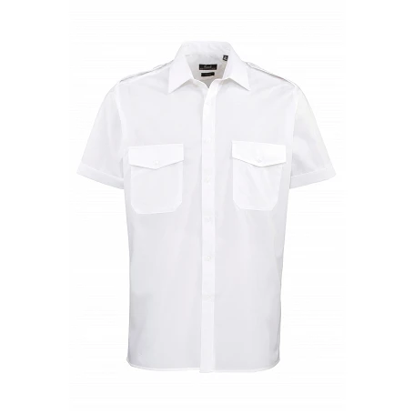 Chemise de travail pilote manches courtes homme PR212 - PREMIER