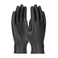 Pack de 50 gants jetables en nitrile noir Grippaz 246BK - PIP