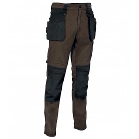 Pantalon de travail multipoches strech homme marron Pakatti V721 - COFRA