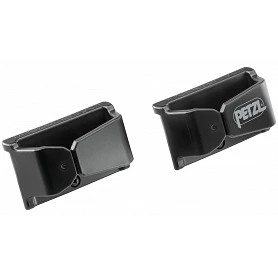 Pack de 2 porte-connecteurs noirs pour longe - PETZL