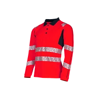 Polo haute visibilité de travail, manches longues Obvias Long - SYNQ