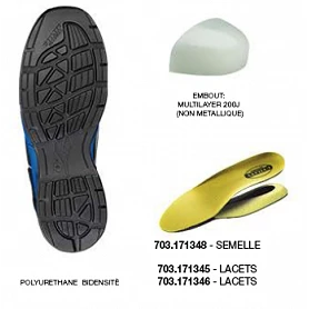 Chaussures de sécurité basses S3 SRC D-FLEX LOW 170969 - DIADORA